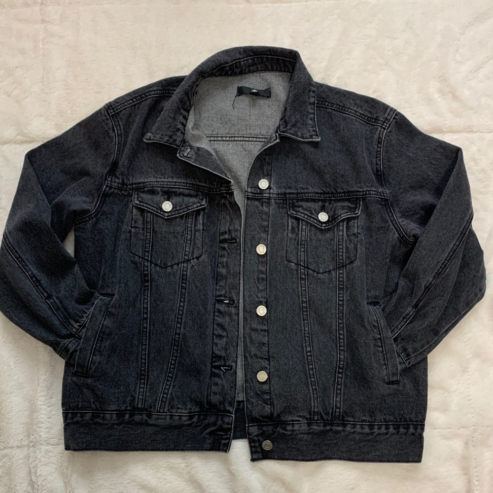 Black denim jacket